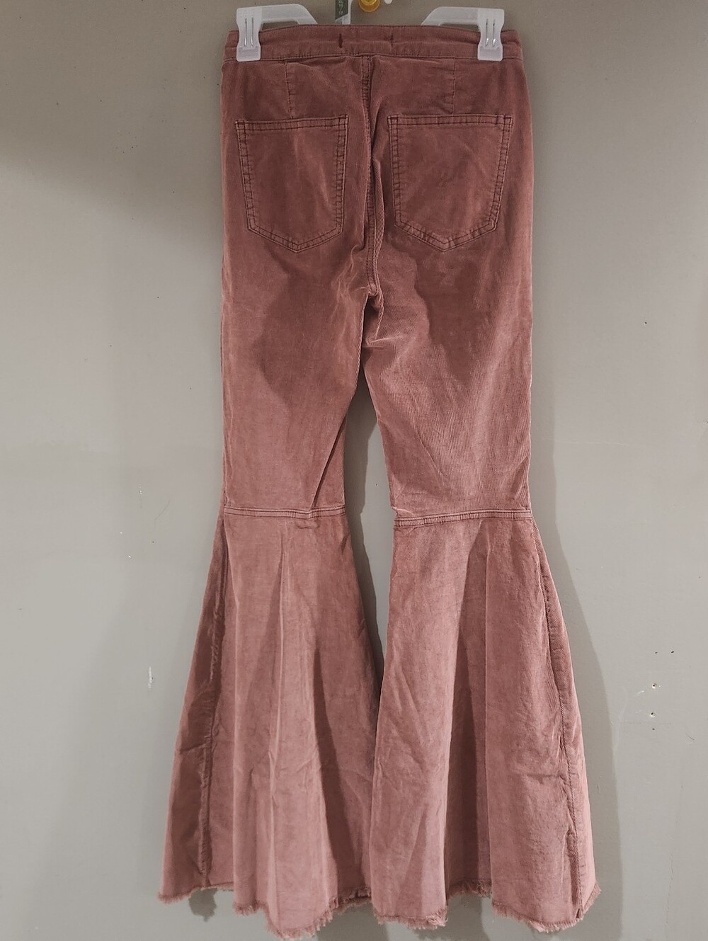 Free People Cordoroy High Waist Pants Flare Size 25 Tan - Picture 3 of 4